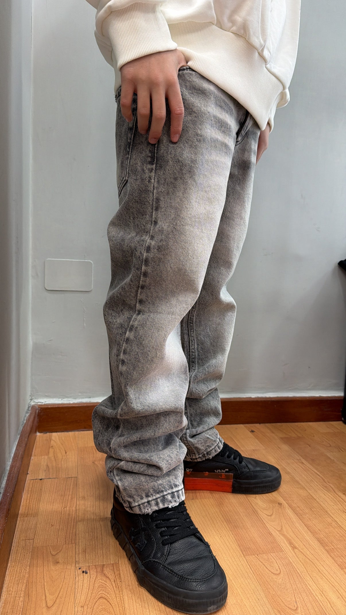 Jeans baggy gray jr
