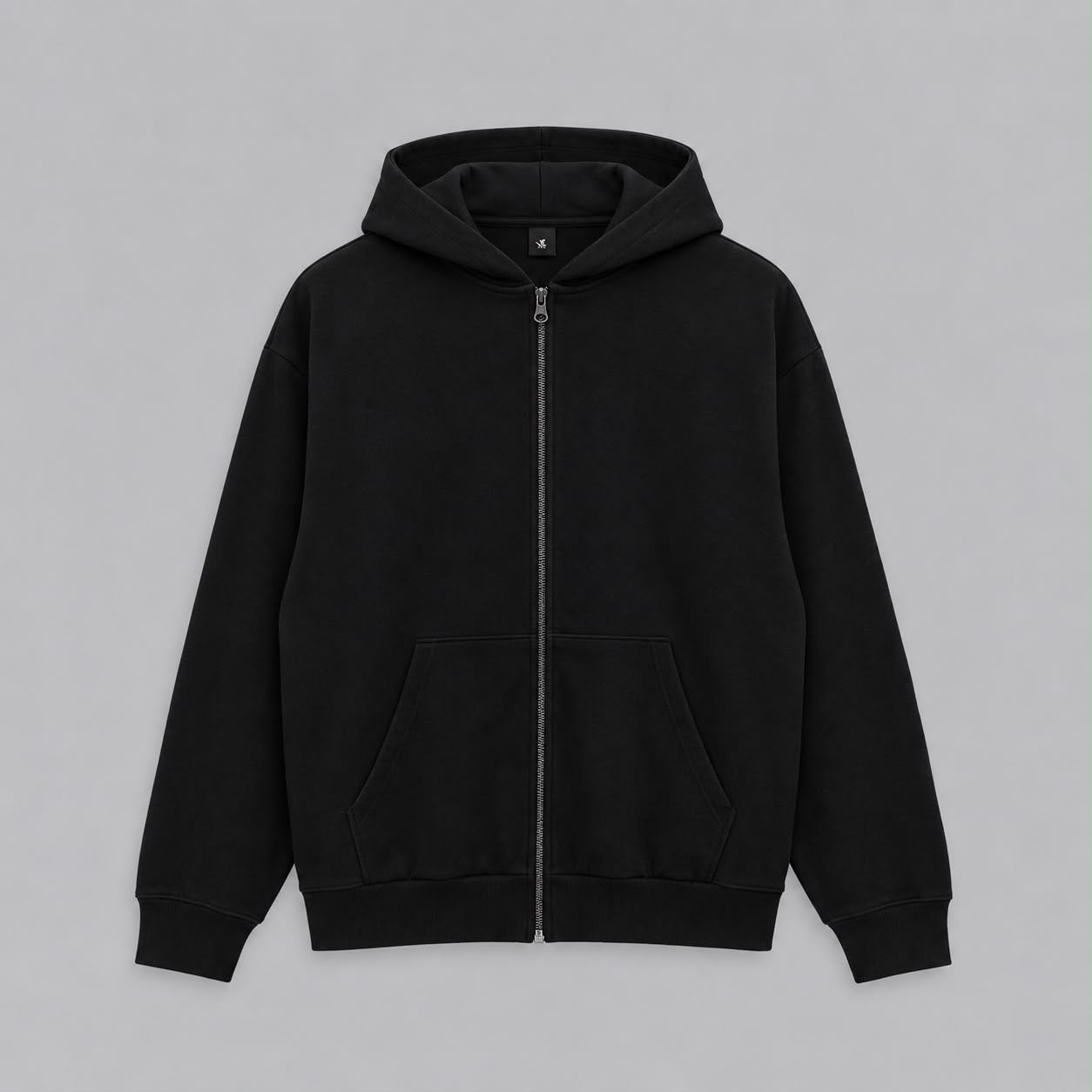 Felpa zip cotone jr