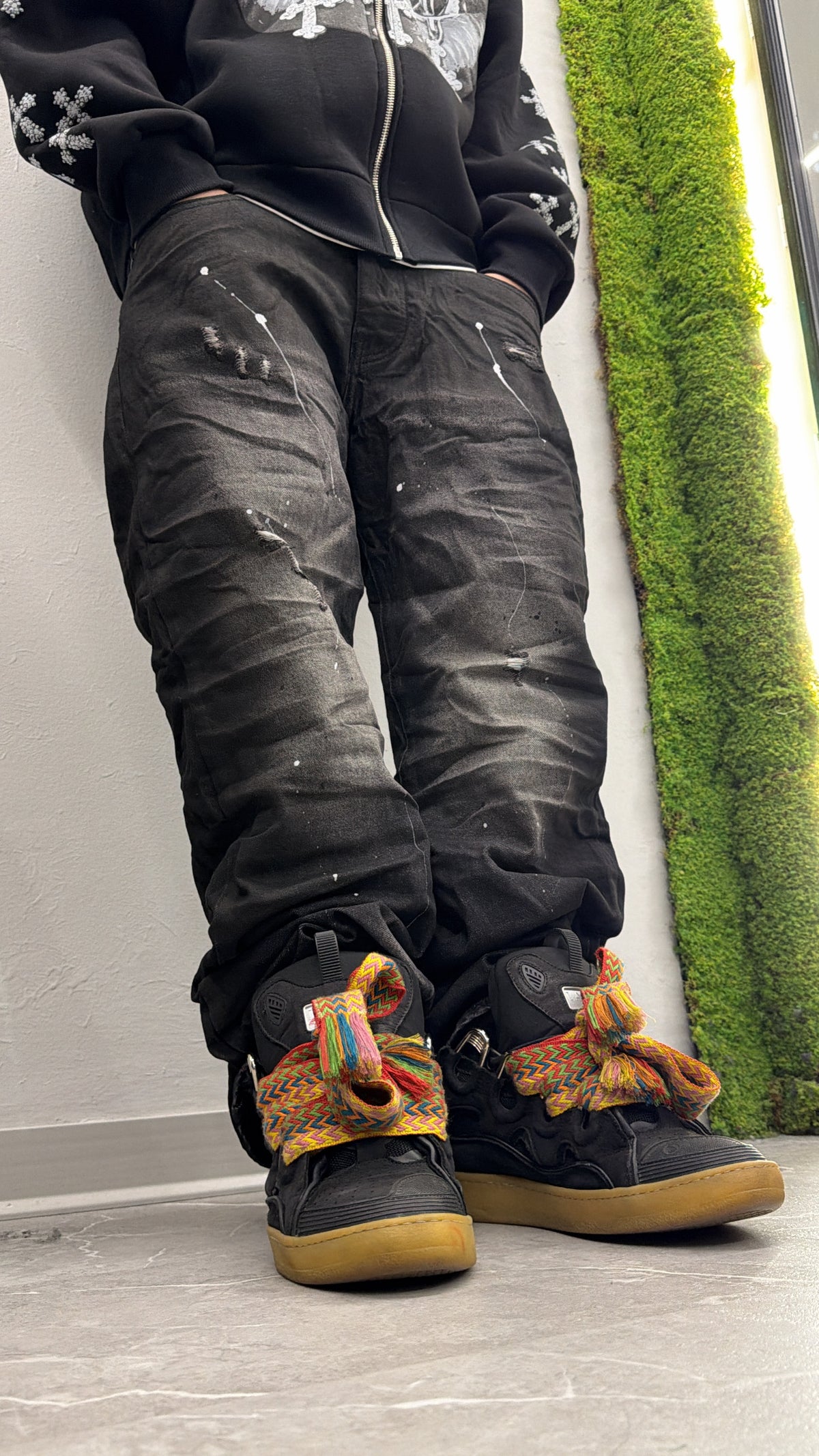 Jeans baggy painting