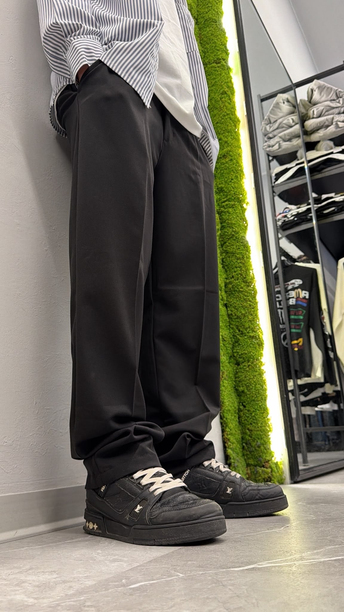 Pantalone classico fondo ampio