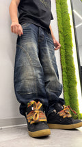 Jeans balloon fit sabbiato