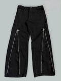 Jeans flared zip jr