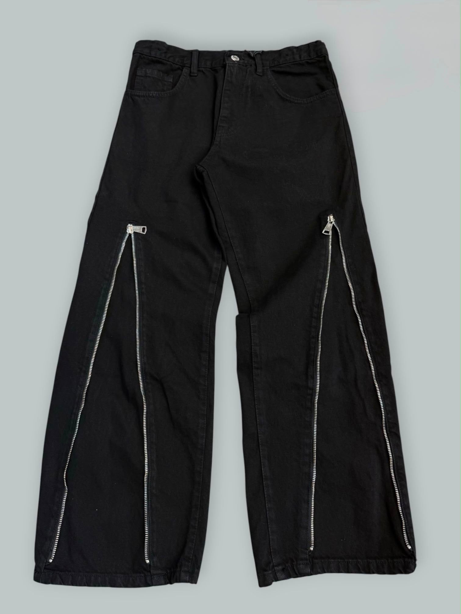 Jeans flared zip jr