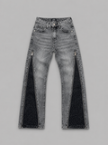 Jeans Flare gray diamond