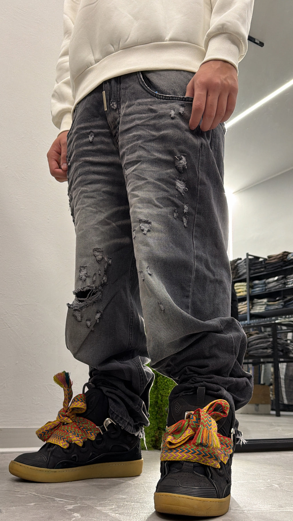 Super baggy urban fade gray