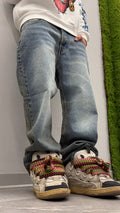 Jeans baggy acid