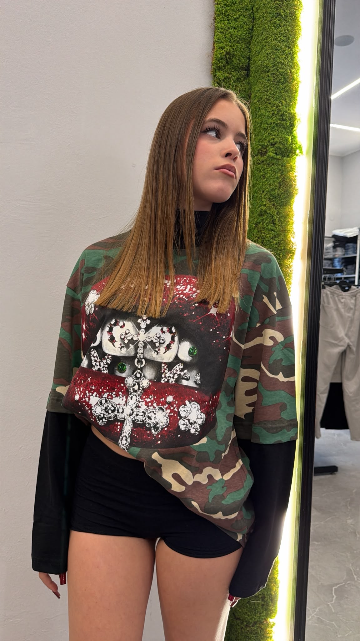 Longsleeve bocca mimetica
