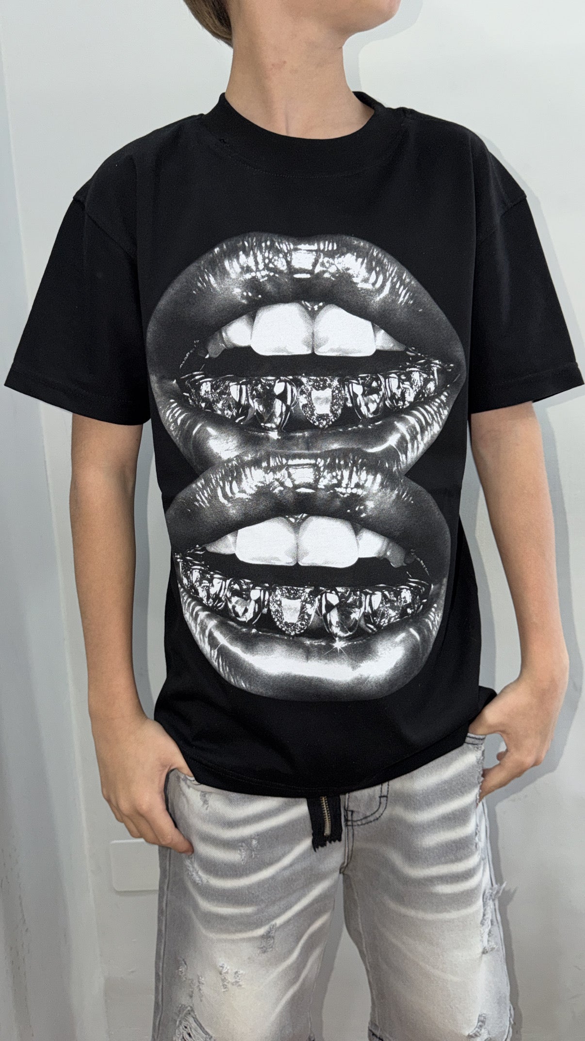 T-shirt double lips jr
