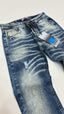 Jeans marble effect blue