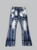 Flared marbled blue