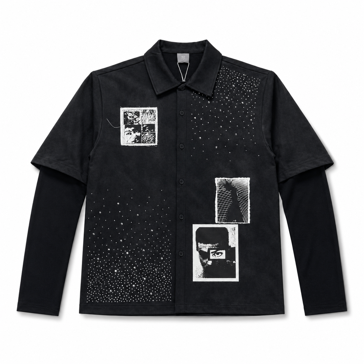 Camicia diamond patch