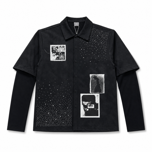 Camicia diamond patch