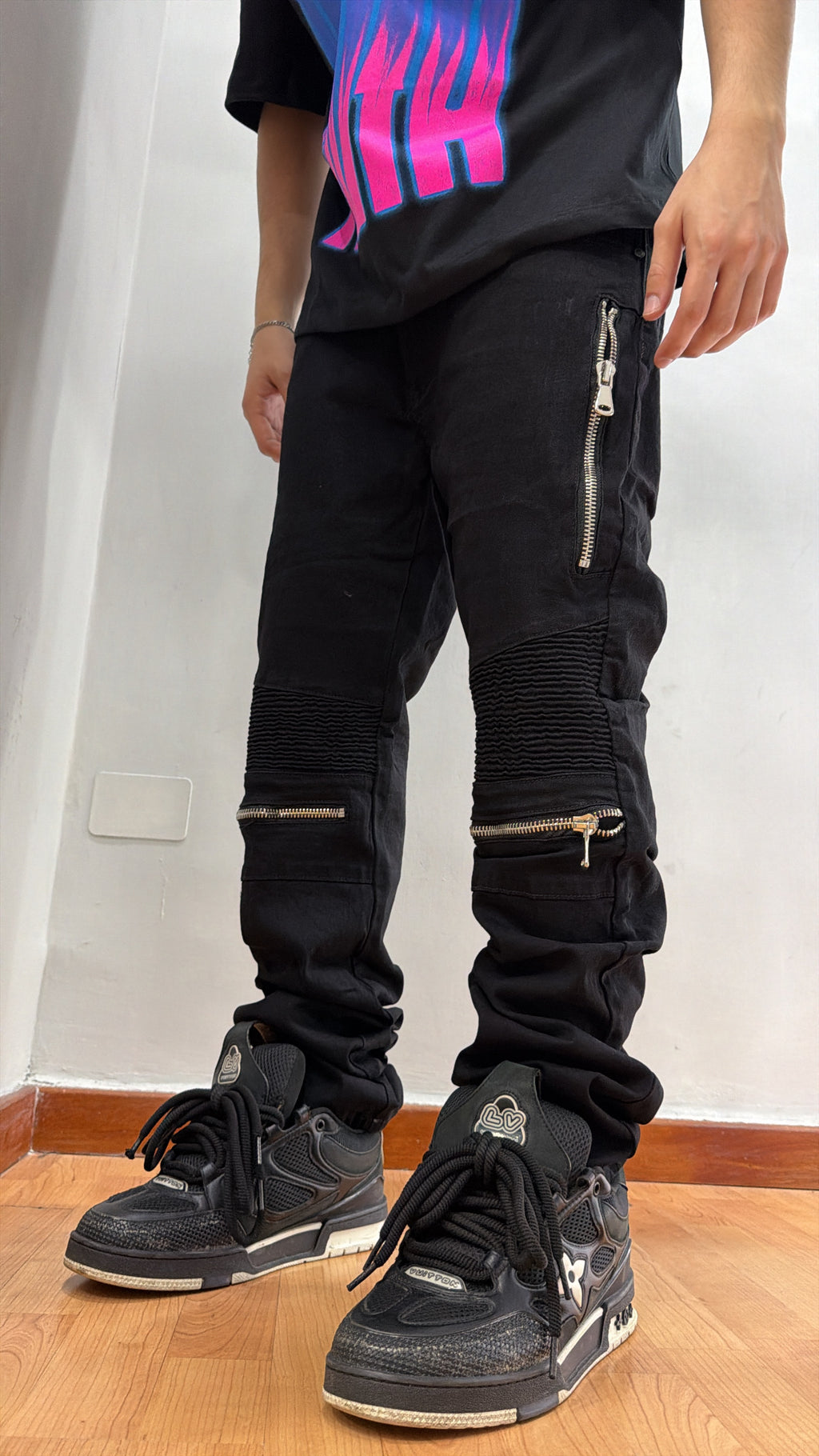 Biker type black