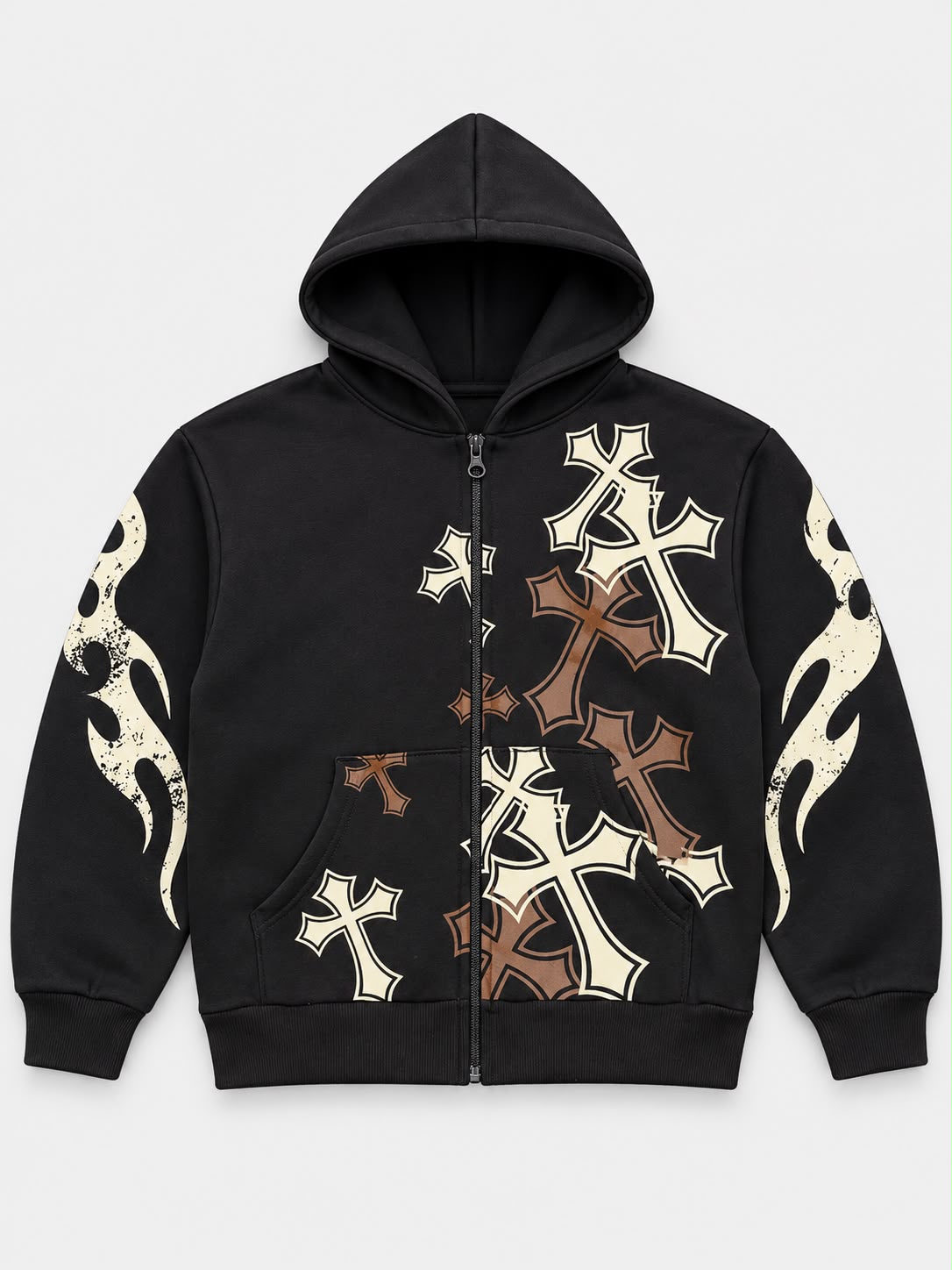 Felpa zip croci jr
