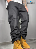 Straight fit spalmato black