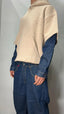 Longsleeve manica jeans