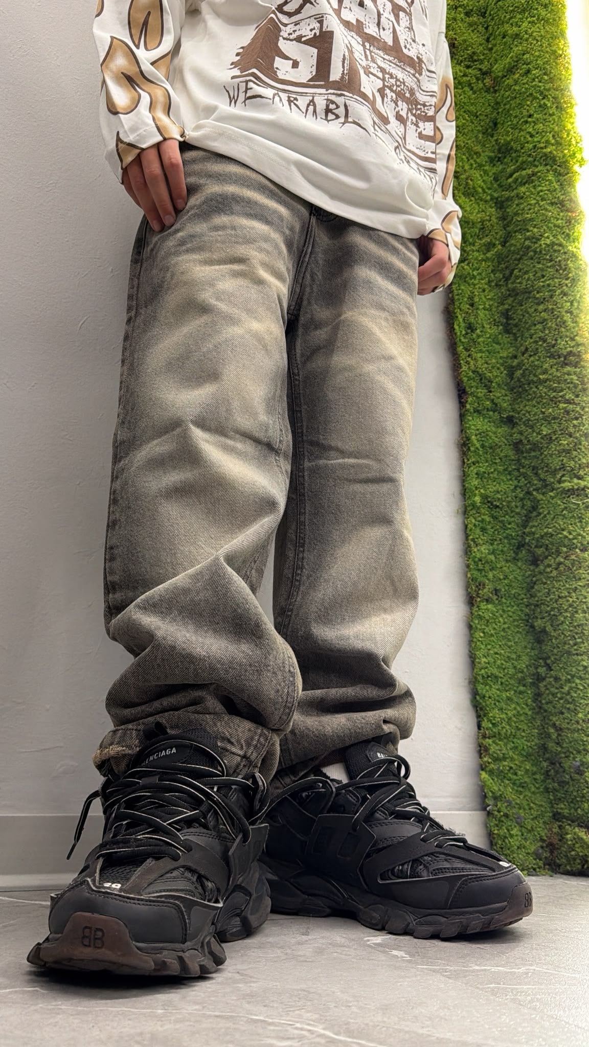 Jeans baggy gold jr