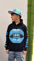 Felpa bocca blu jr